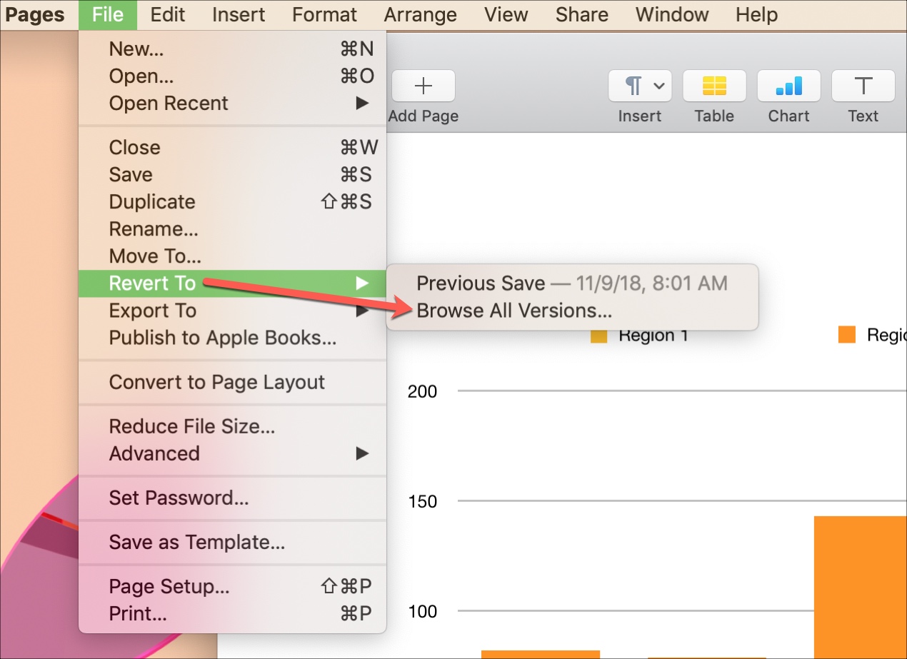 restore a prior word doc on mac for word 2016